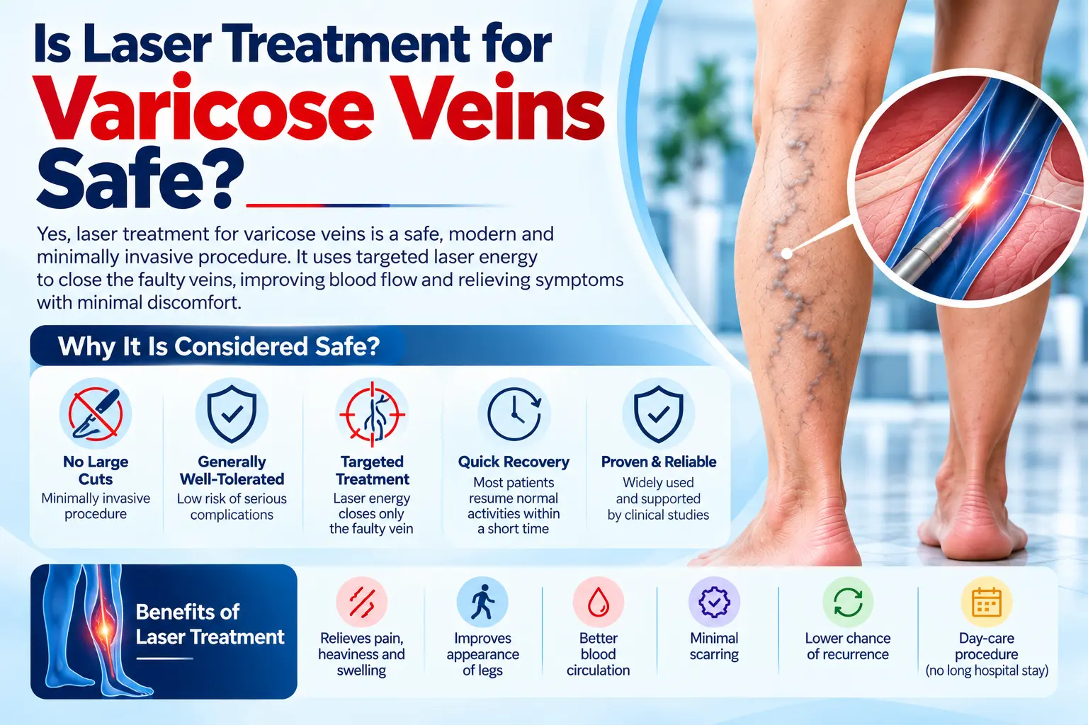 Is Laser Treatment for Varicose Veins Safe