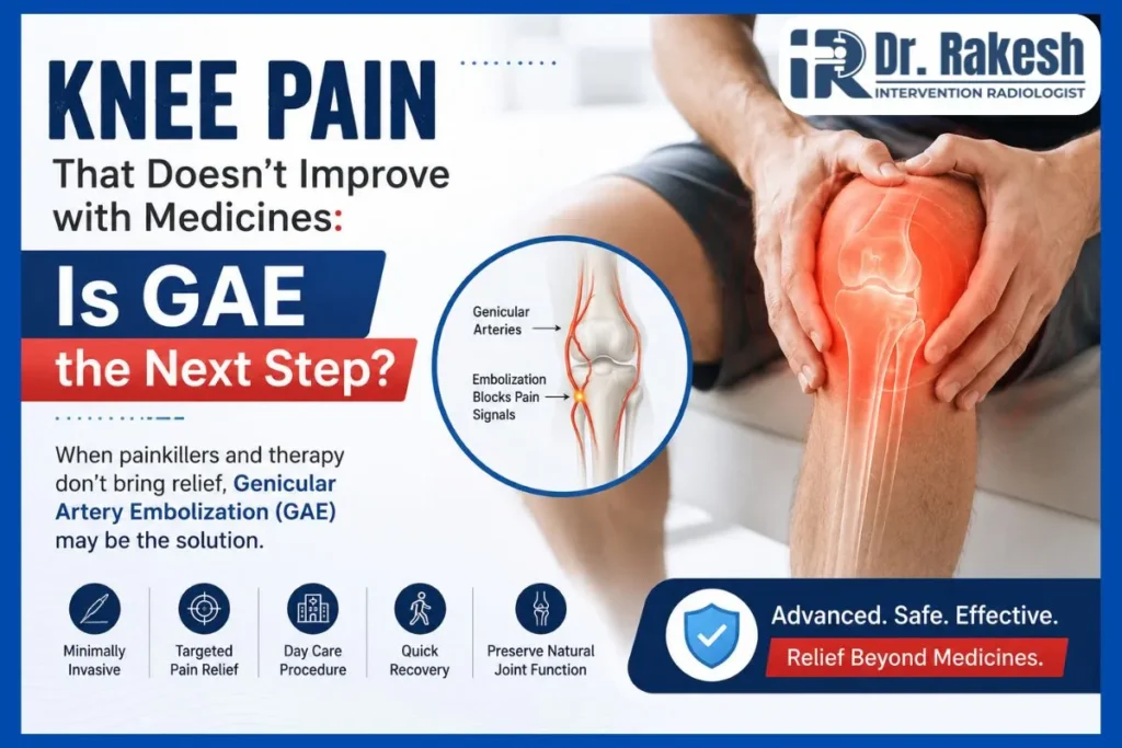 Knee Pain That Doesn’t Improve with Medicines Is GAE the Next Step