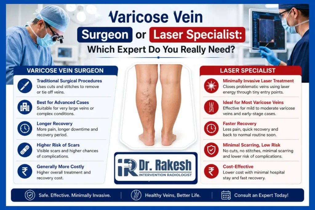 Varicose Vein Surgeon or Laser Specialist Which Expert Do You Really Need