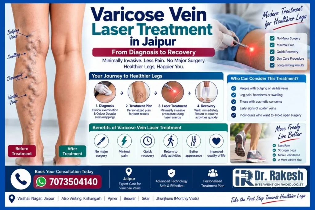 Varicose Vein Laser Treatment in Jaipur From Diagnosis to Recovery